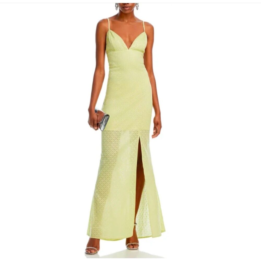 Line and Dot Lime Radiant Sequined Dress Size XS NWT